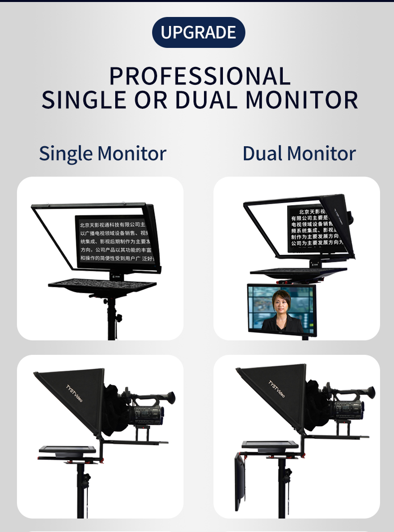 Tablet Teleprompter Perfect for TIK Tok Studio and Live Broadcasts