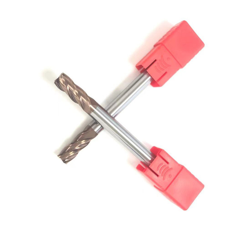 Tungsten Carbide 4 Flute 6mm Solid End Mills For Steel Hardened Steel