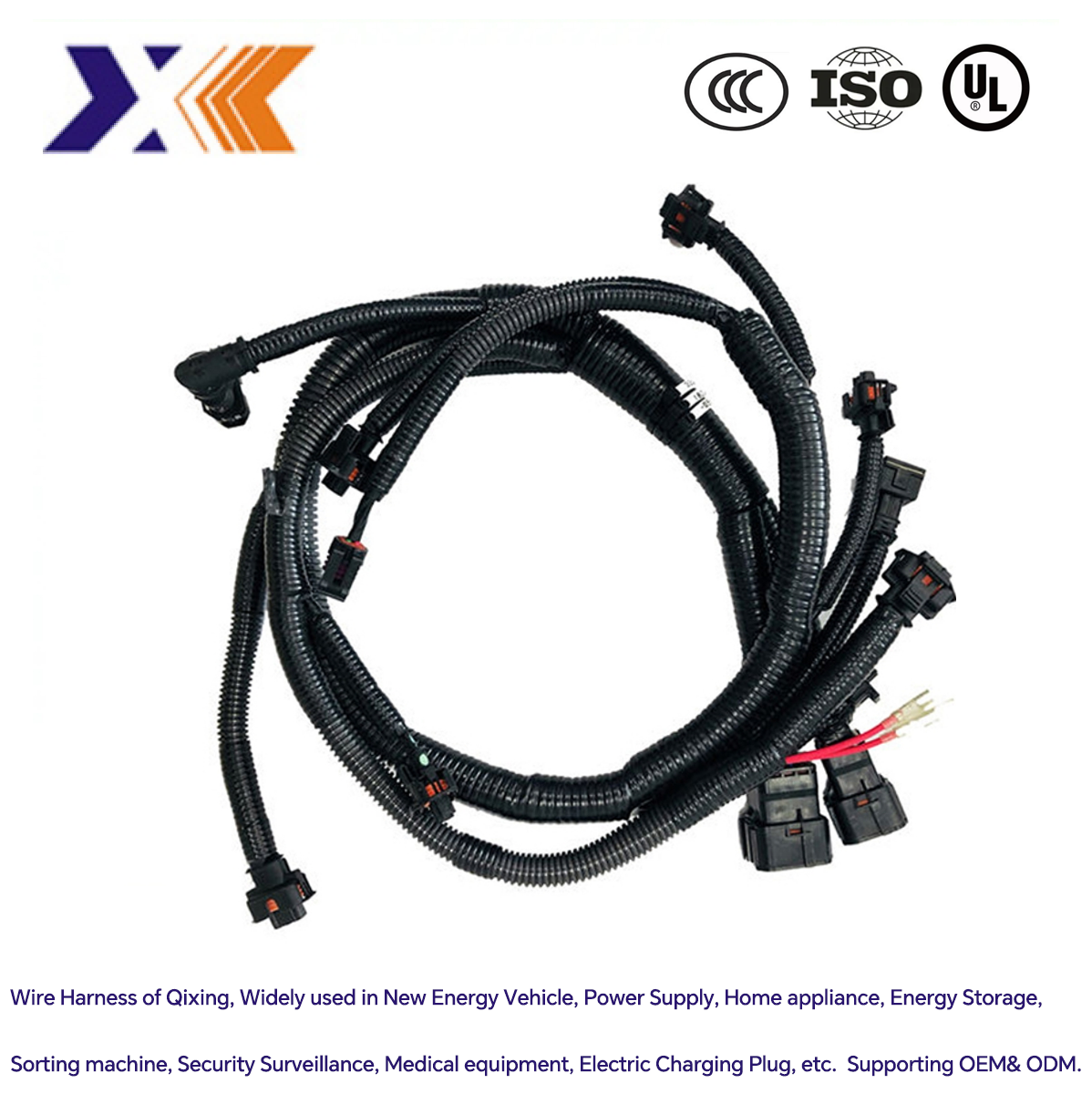 High Voltage Wiring Harness for Construction Machinery Auto Parts of Customized Design
