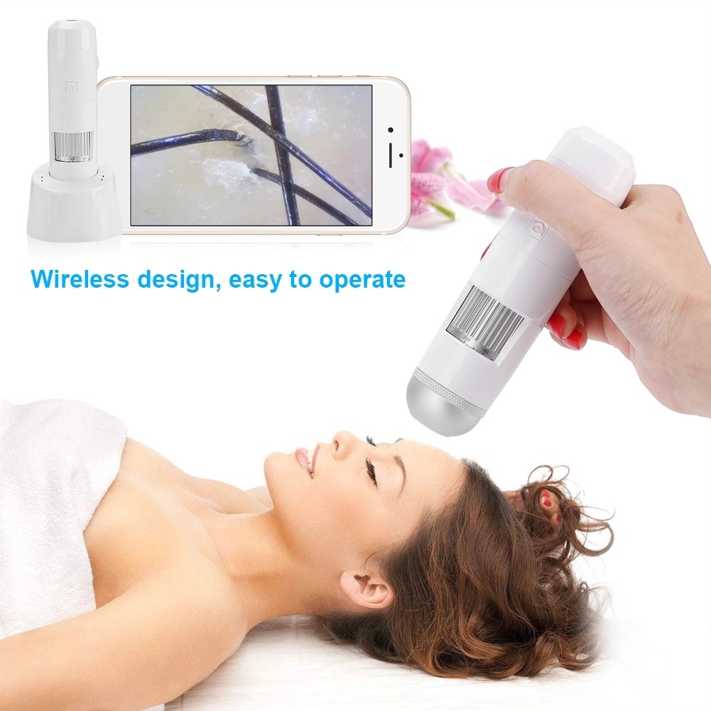 5-200X Wireless Wifi Hair Scalp Analyzer 200MP Camera Hand Held Easy To Operate