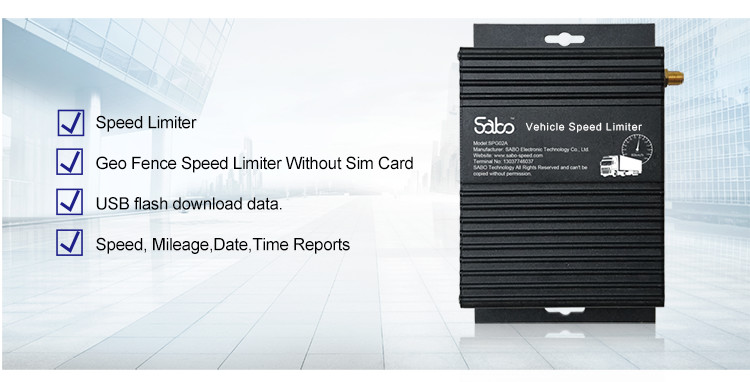 Black Geo Fence 50 HZ Over Speed Alarm Bus Speed Limiter