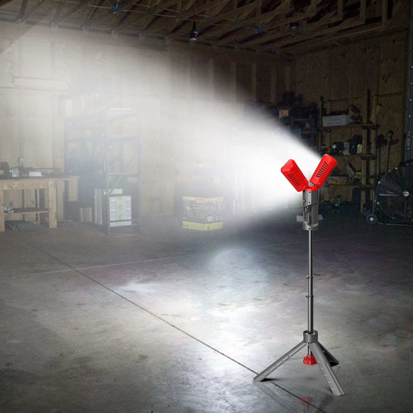 3000K 4000K Outdoor Working Light 10000LM Rechargeable Tripod Work Light