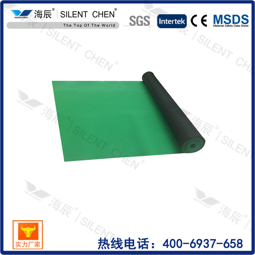 Soundproof Floor EVA Foam Underlayment 140kg/M3 With Embossed Film