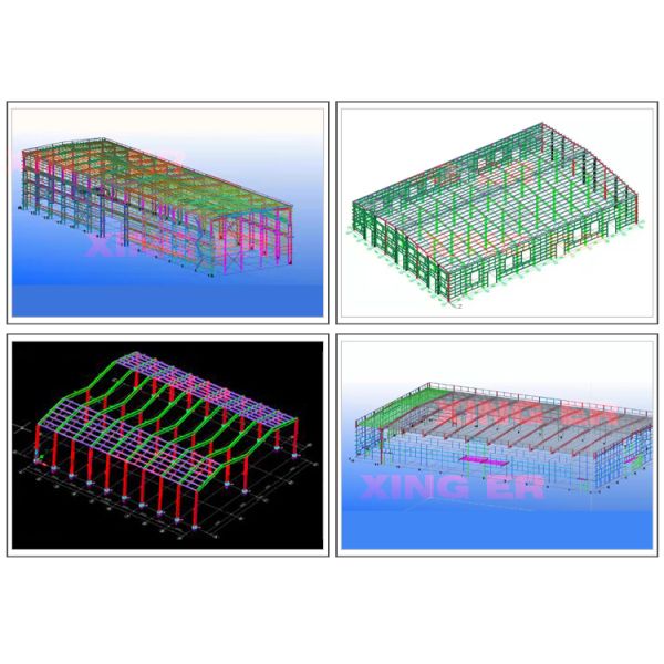 High Strength Metal Structure Warehouse Prefab Industrial Steel Building Wind Resistant