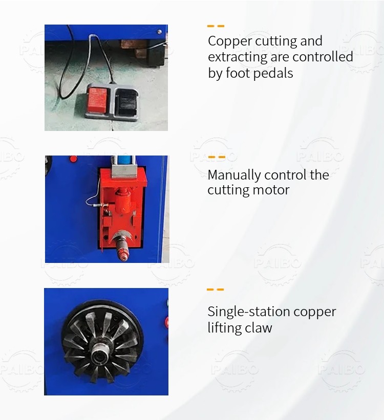 Electric Motor Recycling Machine Scrap Motor Stator Wrecker Copper And Iron Recycling