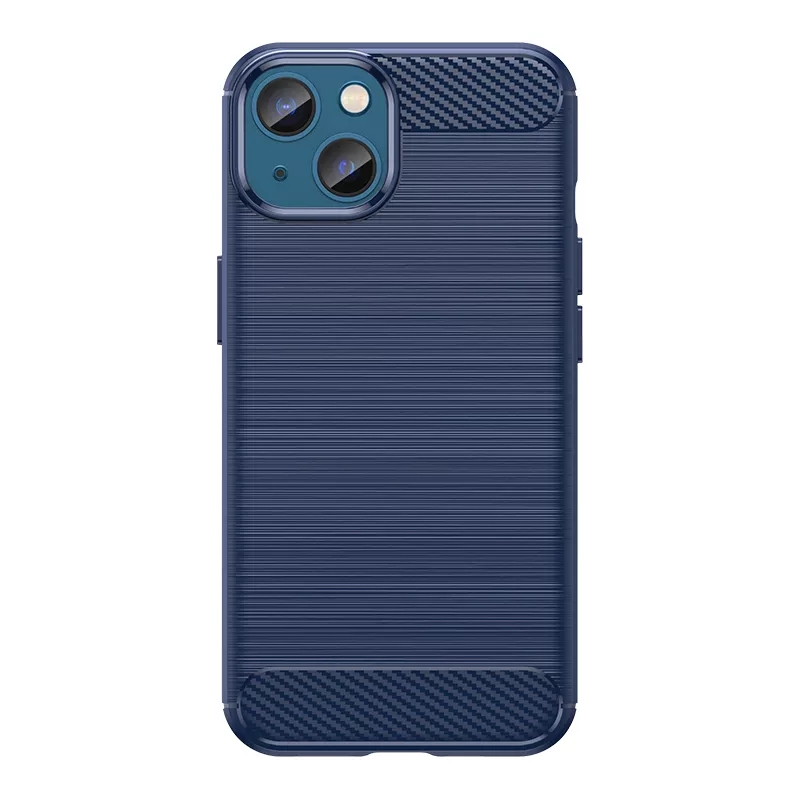 Thin Carbon Fiber Tpu Silicone Cell Phone Cover For Iphone 13 14 Pro Max Smart Mobile Phones Case Sports Design Style