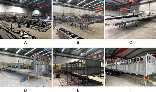 30-80T Cow Transport Trailer 2500mm Semi Container Fence