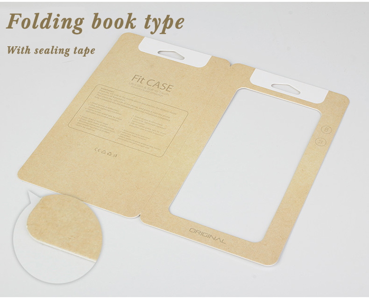 Recycled Kraft Paper Mobile Case Packaging Box Case Blister Card Packaging