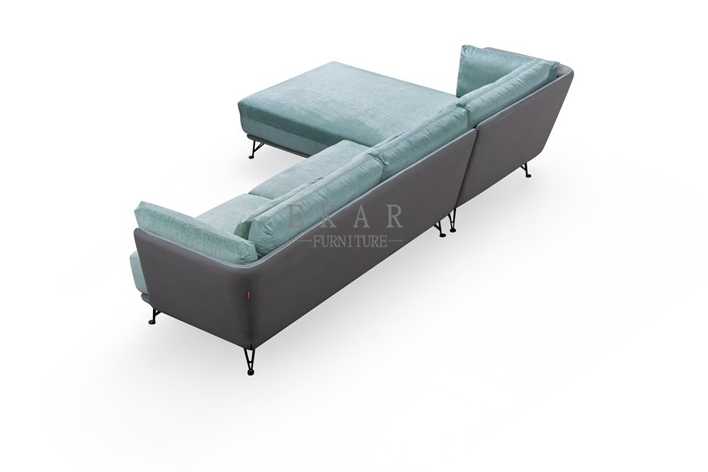 Relax Modern L Shape Living Room Furniture Set Sofa