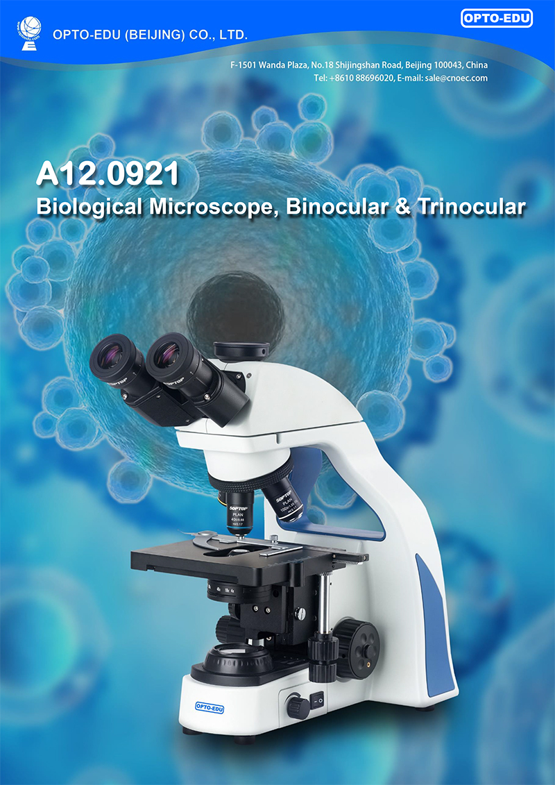OPTO-EDU A12.0921 Biological 47mm Compound Optical Microscope
