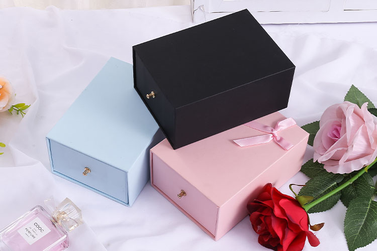 Gift box wholesale color packaging blue small gift box custom packaging solution carton custom size printed logo