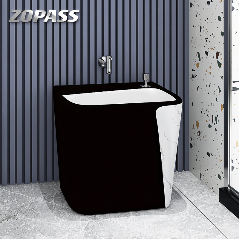 Ceramics Rectangular No Hole Large Mop Basin Household Easy Clean