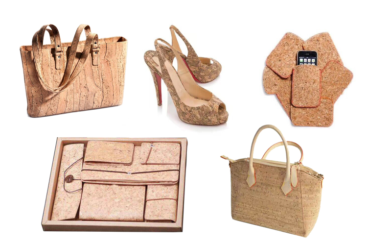 high quality new colorful printed Natural cork leather Fabric patterned with candy
