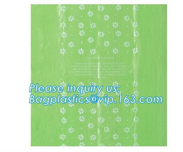 High Quality Eco-friendly Degradable Fashion With Printing Doggy Pet Dog Waste Poop Bags, Eco friendly pet dog waste poo