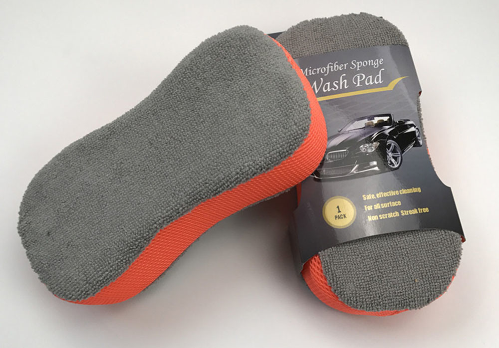 450gsm Microfiber Applicator Sponge Pads For Car All Purposed Dish Cleaning For Kitchen