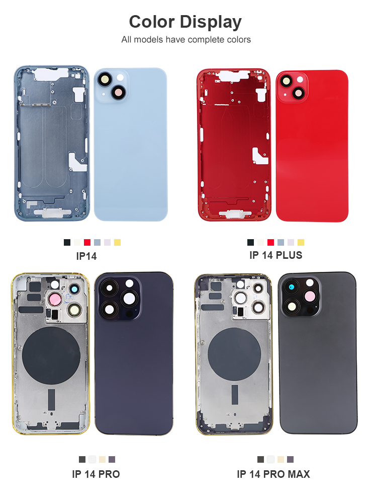 IPhone 14plus 14pro 14promax Cell Phone Housing IMEI Battery Mobile Cover Replacement