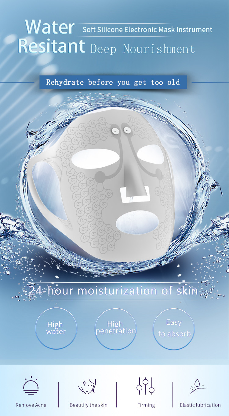 5 Pieces Reusable Silicone Facial Mask Cover Moisturizing Face Silicone Skin Mask