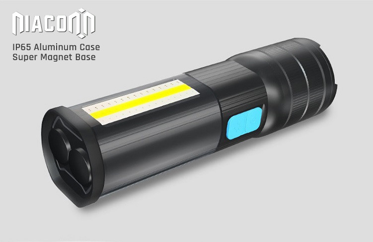 USB Rechargeable cree Led work Flashlight , COB Side work Light with Magnetic Base