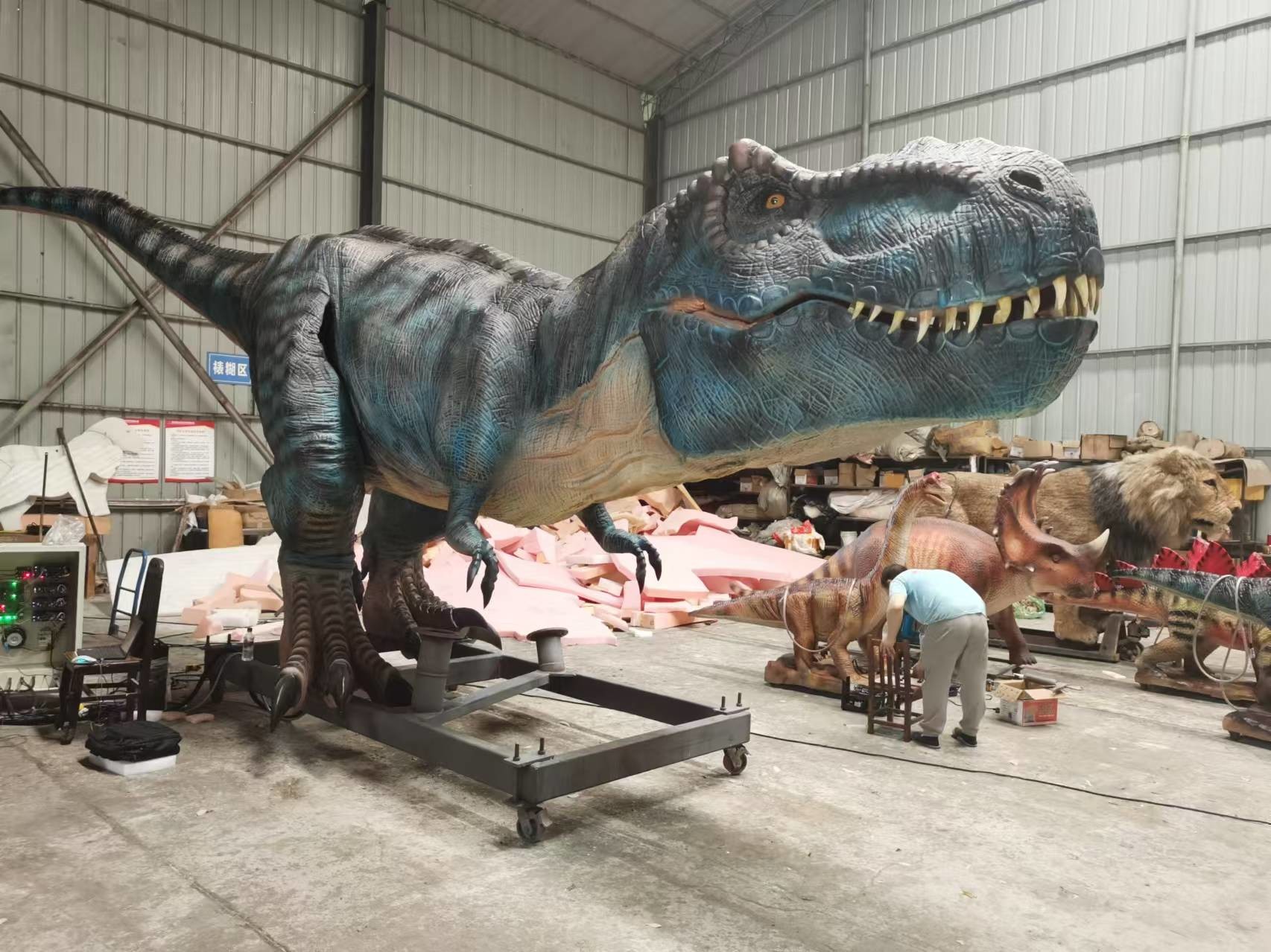 Weatherproof Realistic Animatronic Dinosaur T-rex Servo Motors Dinosaur Wide Range Of Movements