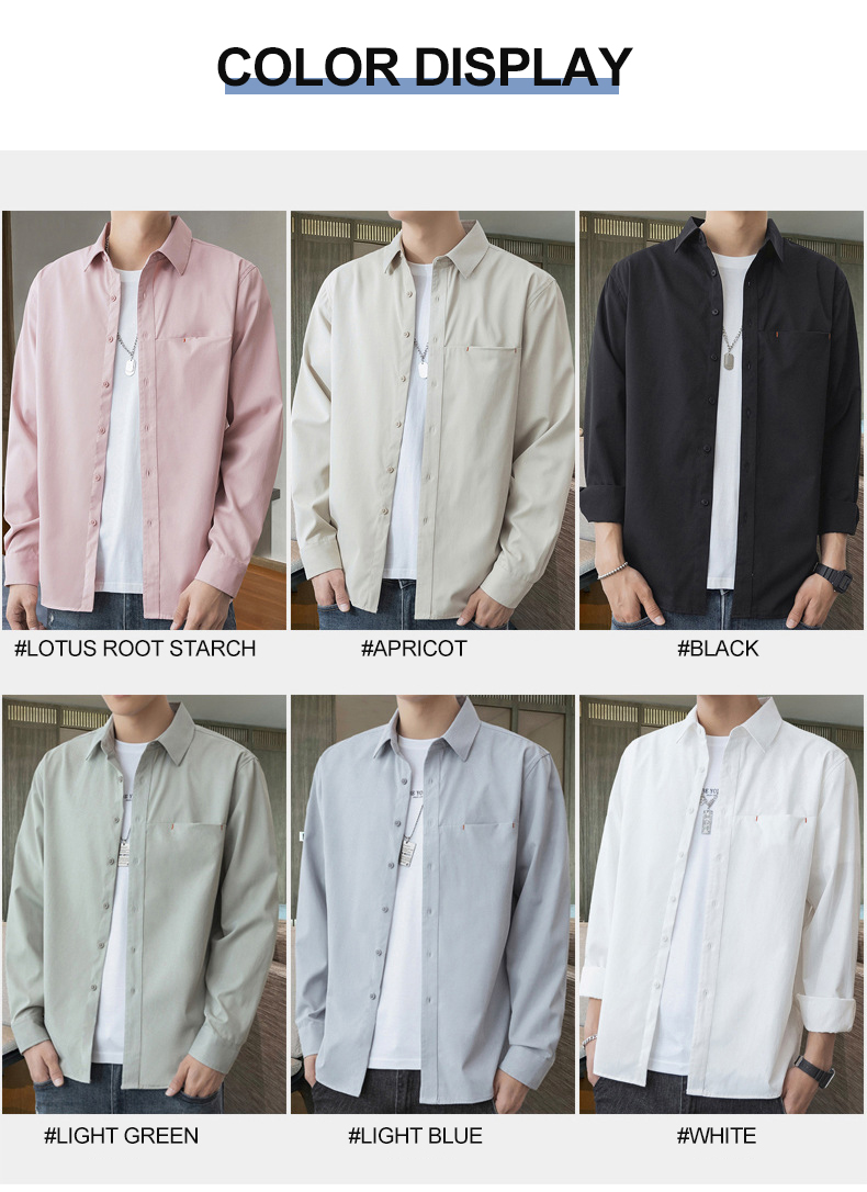 LCBZ Custom Color Oversized Mens Shirt Jacket in Heavy Cotton for Casual Autumn Wear