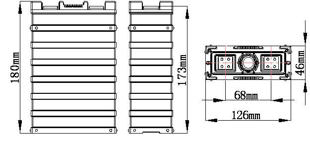 GBS-LFP40Ah Mining Backup Power LiFePO4 Rechargeable Battery