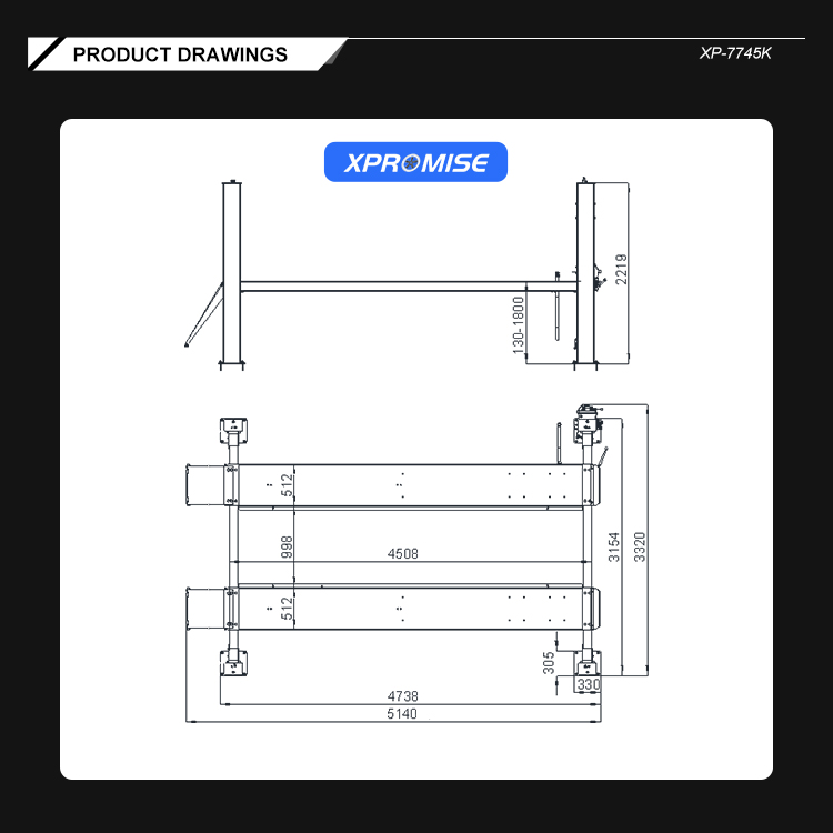 CE Certified Hydraulic Four Post Car Lift Can 3D Four Wheel Alignment Garage Equipment