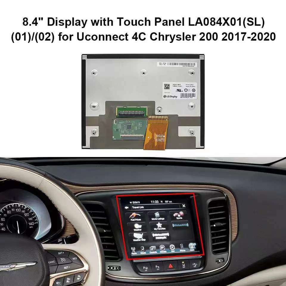 8.4 Inch IPS TFT LCD Touch Screen TFT Display For Chrysler Jeep Ram Car Navigation