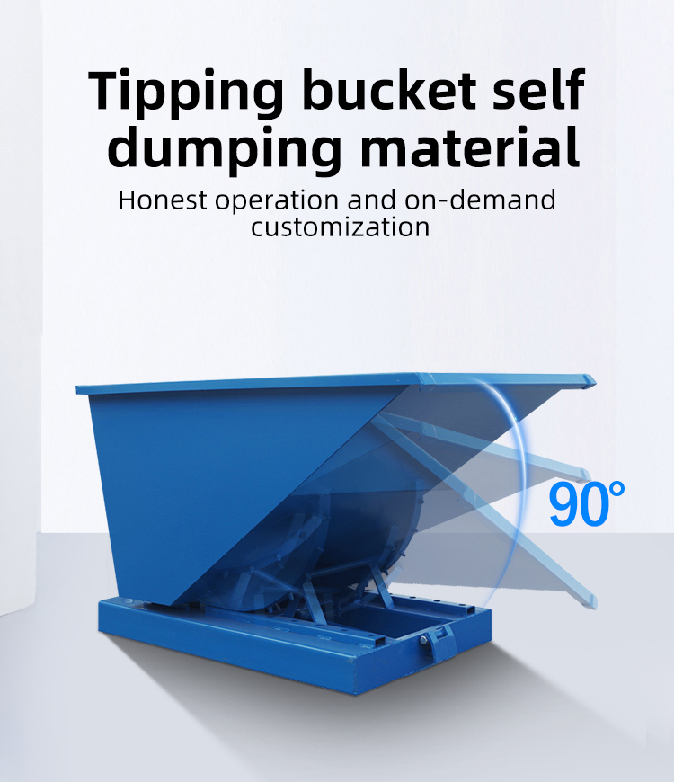 Outdoor Forklift Recycle Bin With Cover Waste Treatment