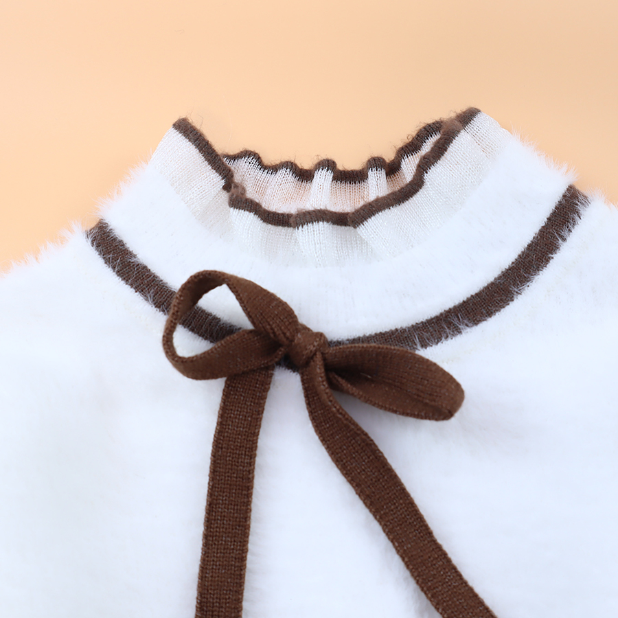 Baby Clothes Kids' Coat Winter Girls Feather Yarn Sweater Pullover Cute Baby Girls Sweater
