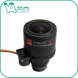 OEM ODM  Motorized CCTV Zoom Lens Focal Length 2.8-12mm M12 Mount 37 Gram