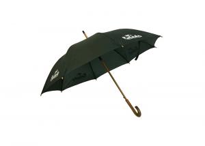 Buy cheap J Stick Wooden Handle Umbrella 23 Inch Metal Frame Customized Logo Design product