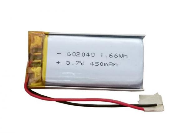 Quality 1S 3.7 V Lipo Battery 450mAh 602040 Lithium Ion Polymer Batteries for sale