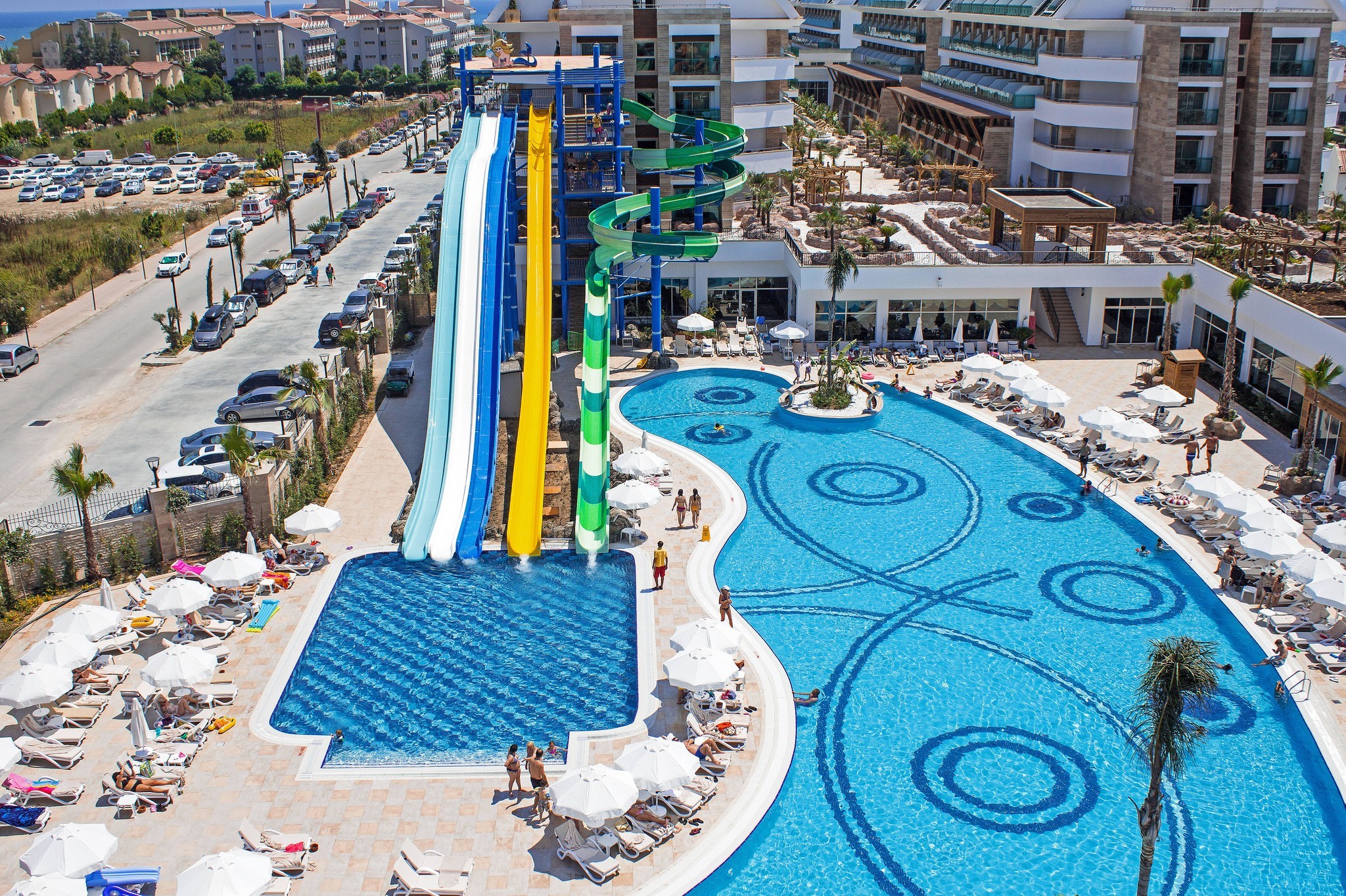 Outdoor Children Water Amusement Park Swimminng Pool Slides