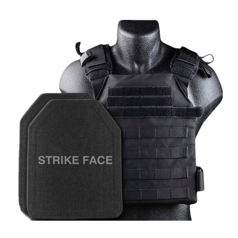 Ceramic Military Ballistic Plates PE Insert Armor Level 3 Bulletproof Plates