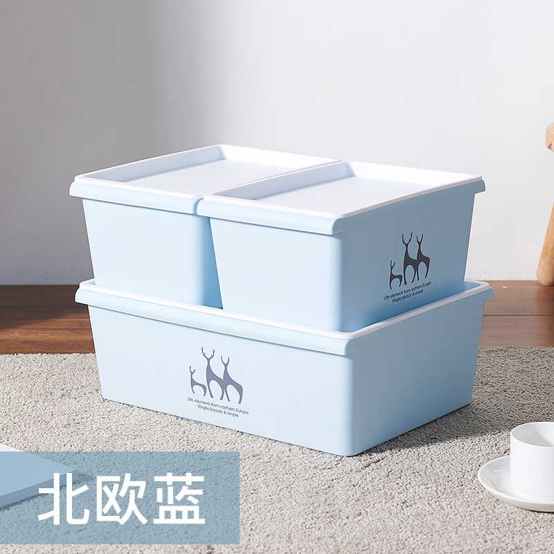 Large Storing Baby Clothes Plastic Organizer Box With Lid
