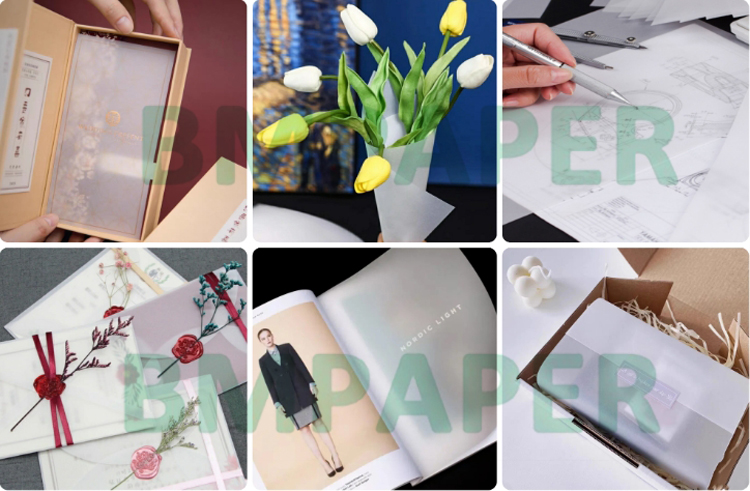50gsm 73gsm Translucent Tracing Paper For Scrapbooking Good Toughness A0 A1