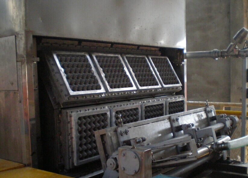 Customized Egg Tray Moulding Machine , Eco Friendly Paper Egg Tray Machine