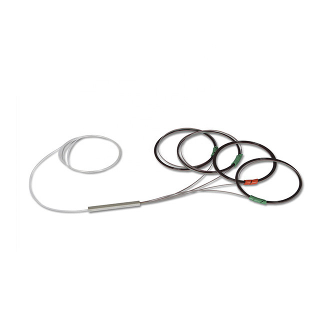 Single Mode 1x8 1X16 1X32 Mini Steel Tube Bare Fiber Optical PLC Splitter