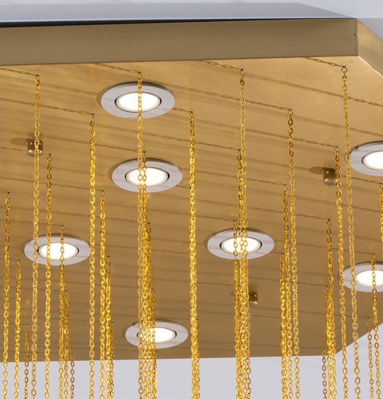 Hexagonal Shape Marble Ceiling Light White Modern Pendant Light 3000K