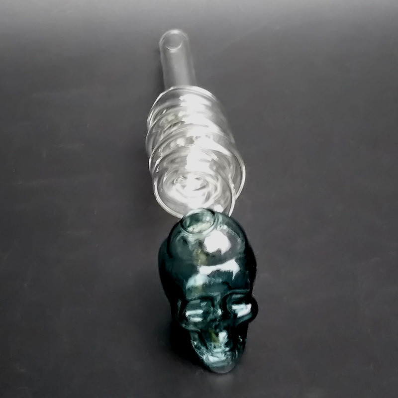 Mix Colors Round Glass Smoking Pipe For Dry Herb Lightweight Cute Design