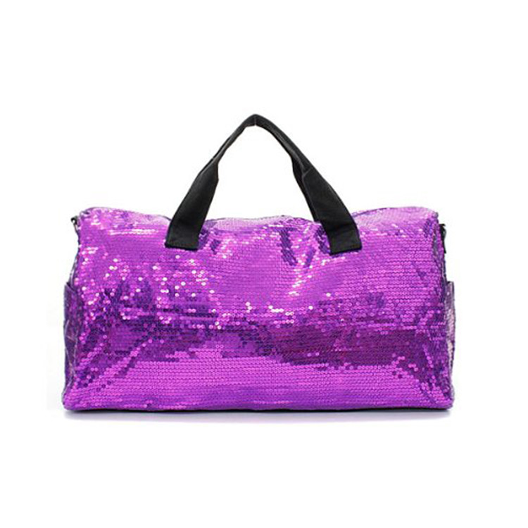 Beautiful Silver Sequin Tote Bag , Sequin Duffle Bag For Lady OEM / ODM Available