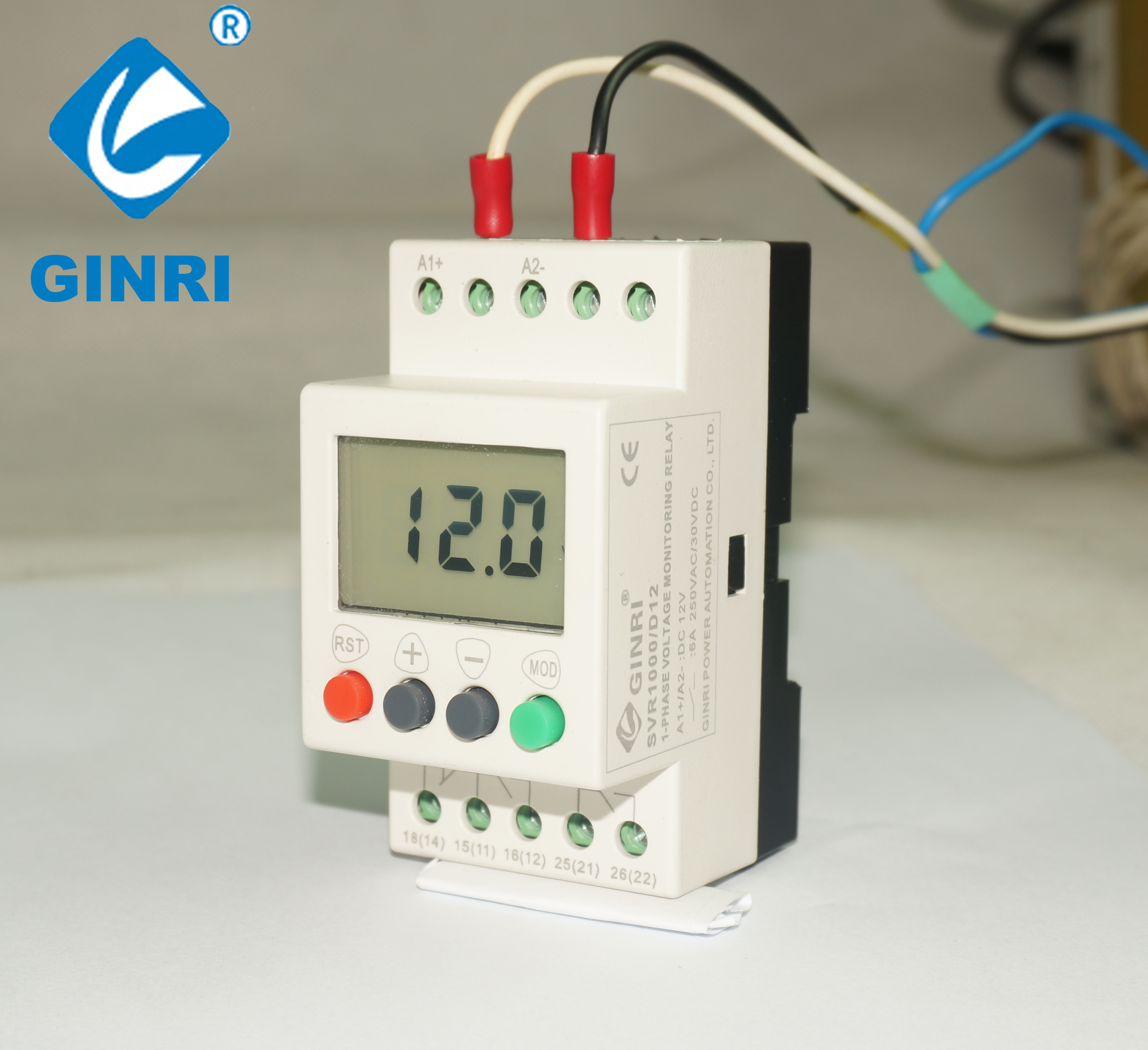 Single Phase Overvoltage Protection Relay 35mm Din rail Mounting For Refrigeration
