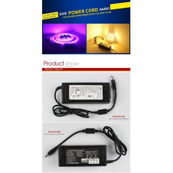 3C IEC 60950 12v Led Strip Power Supply Adapter 1A 2A 3A 5A 6A 8A