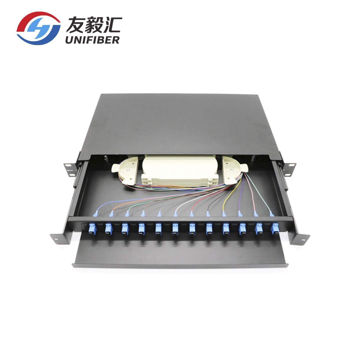 FTTH Om4 19" Rack Mount SC Simplex Optical Patch Panel