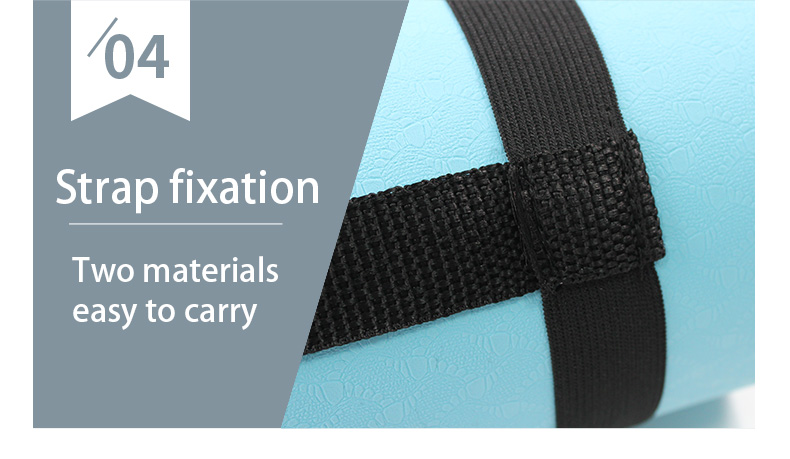 8mm 173CM Yoga Workout Mats Anti Slip Fitness With Carrier Strap