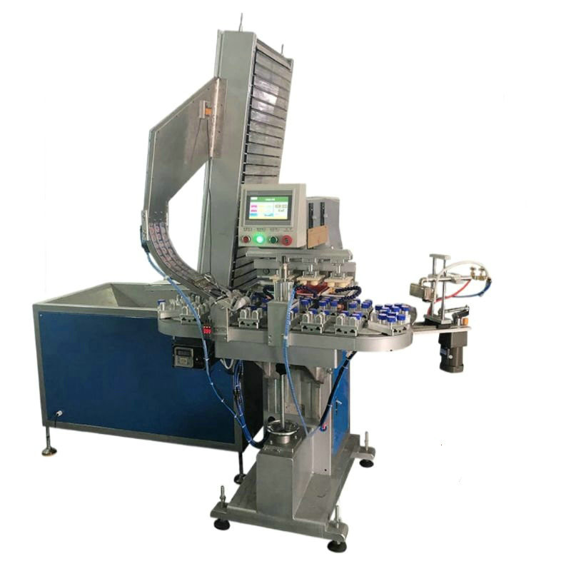 PLC Control Electric Pad Printer 220V 500W Multi Color Pad Printing Machine