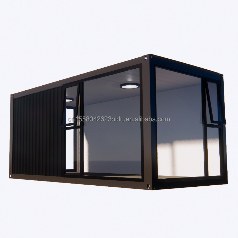 Aluminum Alloy Windows EU 20 FT Prefabricated Steel Container House for Outdoor Living in Residential Forest Tiny Houses