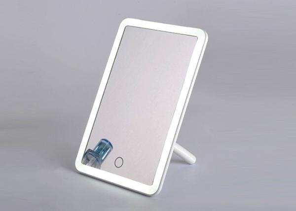 Quality Folding Plastic Magnifying Mirror , Stepless Dimming Touch Sensor LED Vanity Mirror for sale