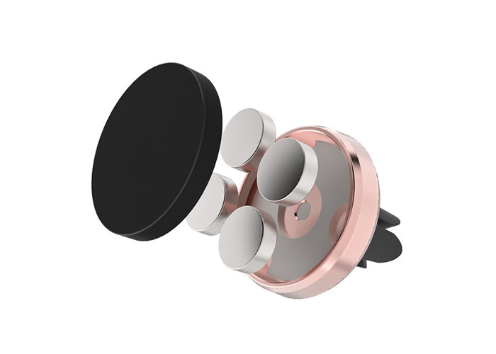 Mini Aluminum Car Mobile Phone Holder / Magnetic Cell Phone Holder For Car