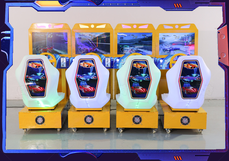 Plastic Racing Arcade Game Machine for Good Profit Picture Coin Operated Racing Car Game